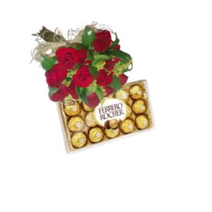 Buquê com 12 Rosas Nacional