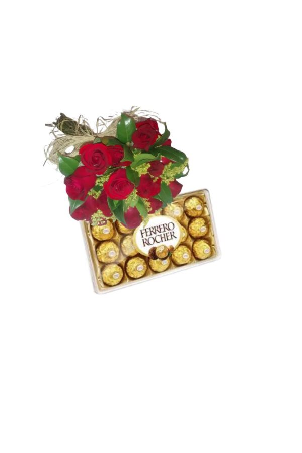 Buquê com 12 Rosas Nacional