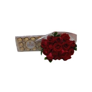 Buquê com 15 Rosas Nacionais