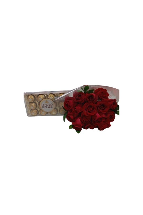Buquê com 15 Rosas Nacionais