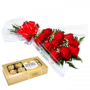 Ramalhete de Rosas e Chocolates