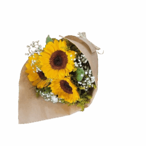 Buquê com 3 Girassol