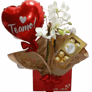 Envelope com Mini Orquidea