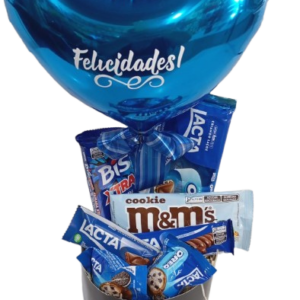 Presente Feliz- Box com mix de chocolates e balão